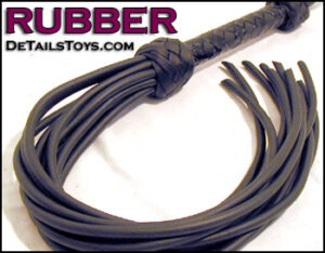 details toys rubber flogger, thick rubber, thin rubber